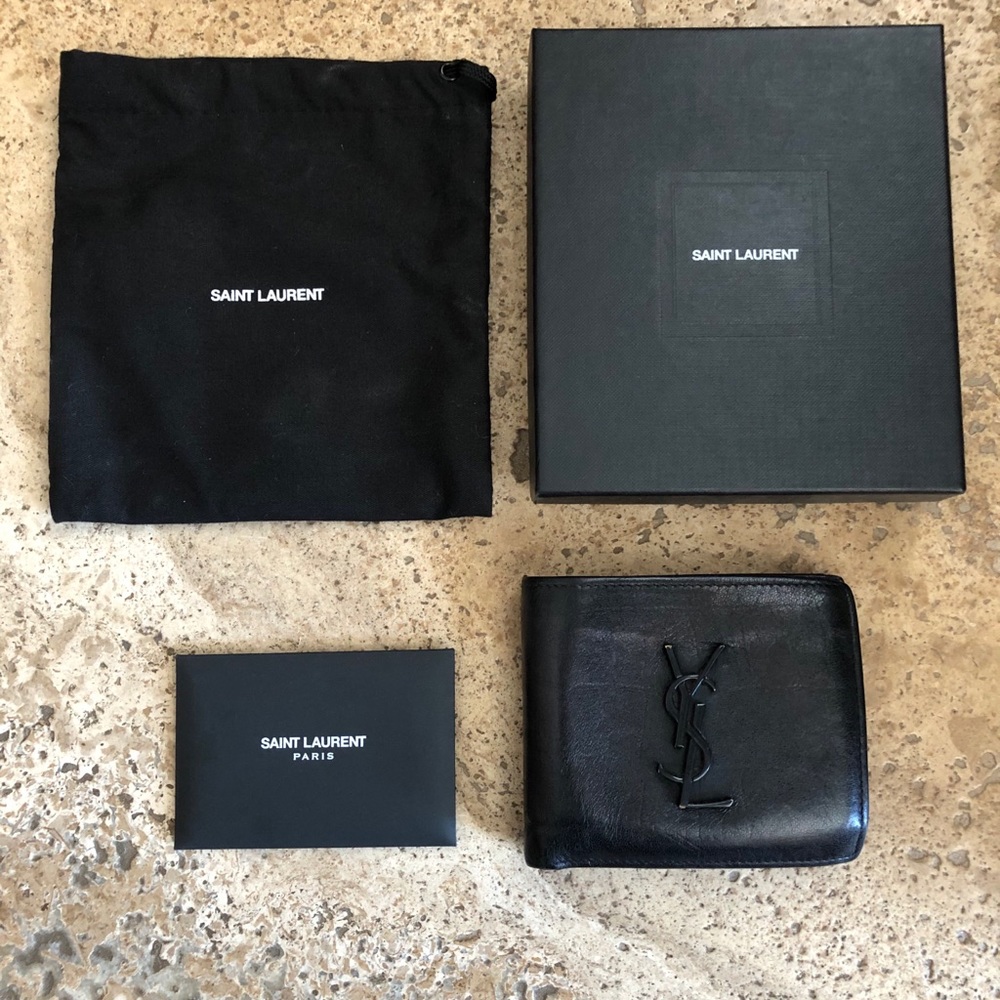 YSL compact wallet full set